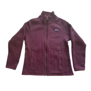 Patagonia Kids Better Sweater Fleece Jacket. Color: Plum, Kids Size S (7/8)